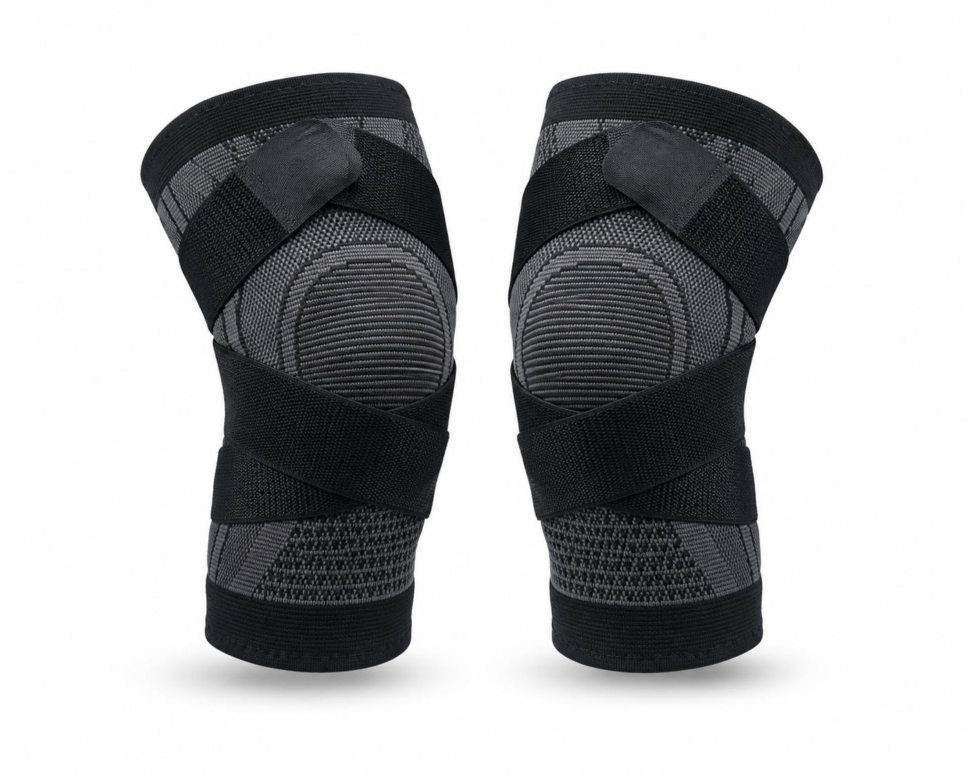 Bracely Knee Sleeves in Black - pair, product view