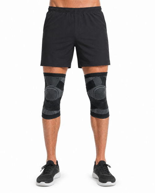 Bracely Knee Sleeves in Black - worn while training