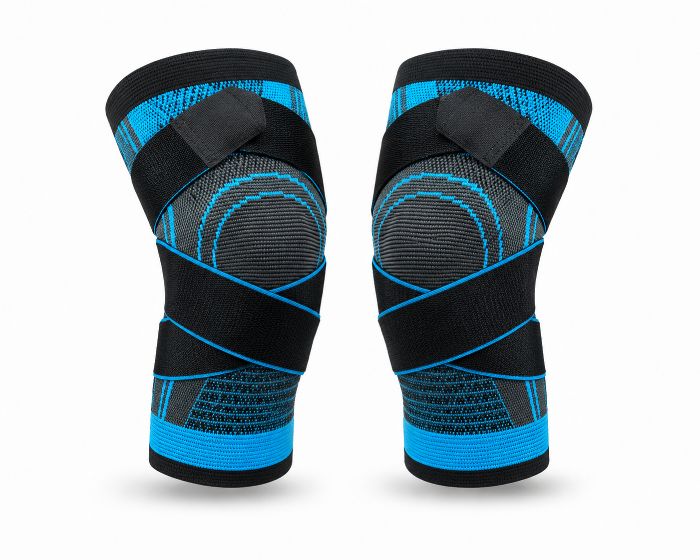Bracely Knee Sleeves in Blue - pair, product view