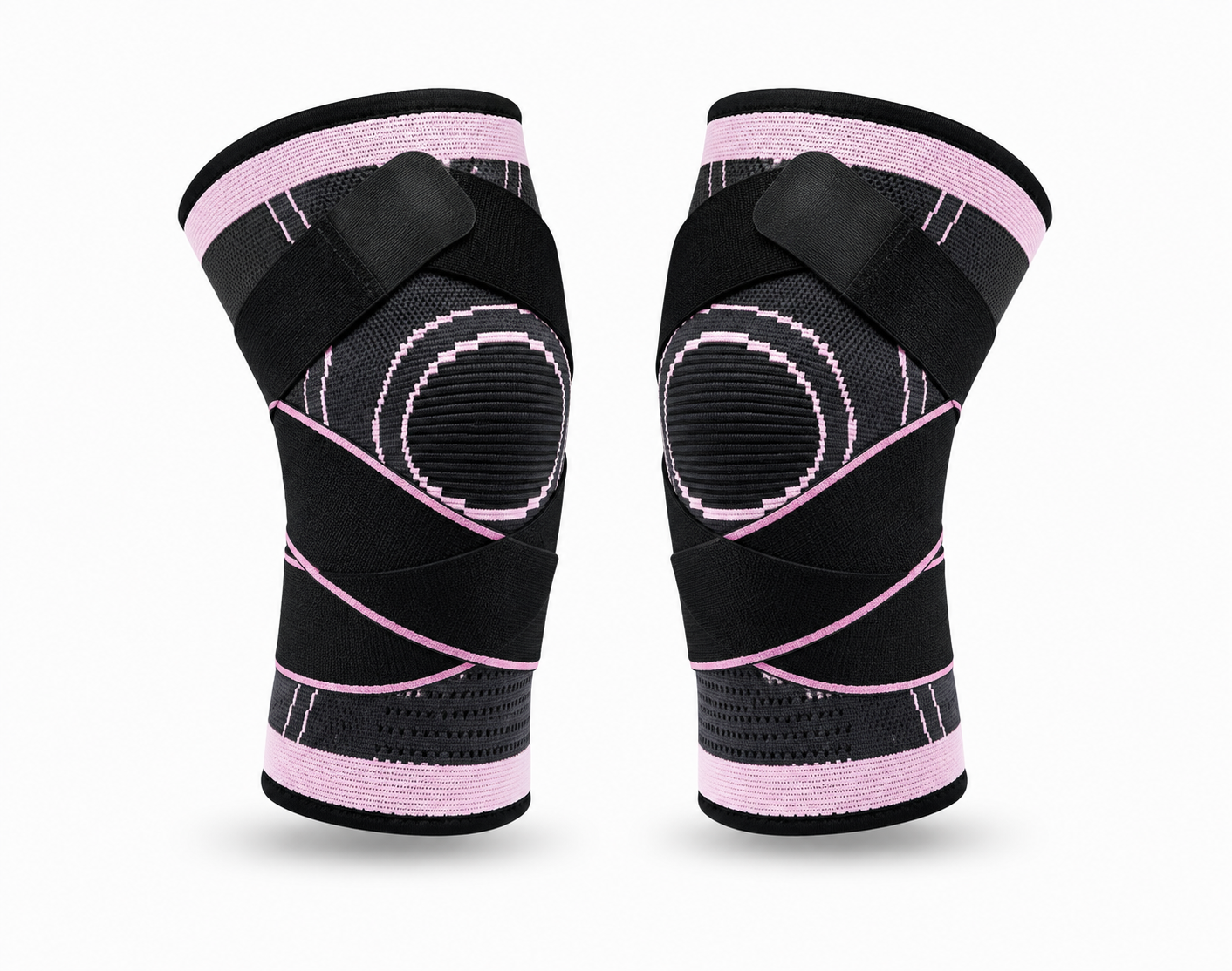 Bracely Knee Sleeves in Pink - pair, product view